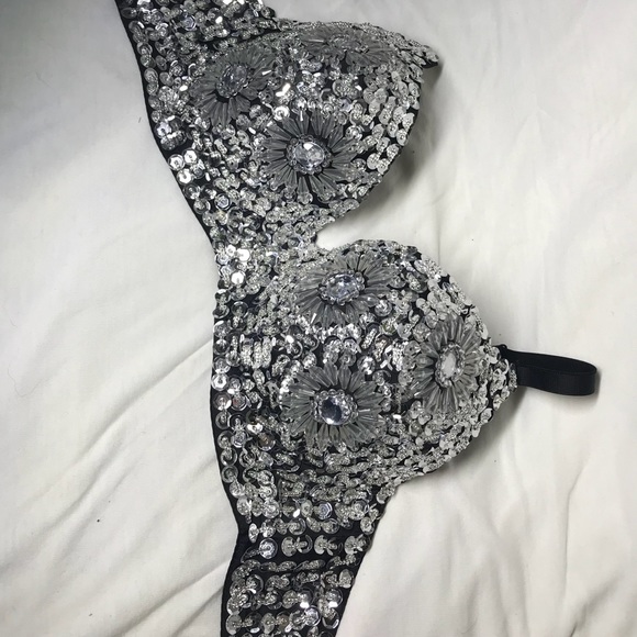 diamond studded bralette